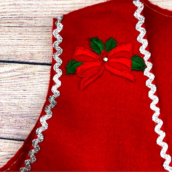 Vintage Handmade Holiday Christmas Vest - Ugly Christmas Sweater - Picture 5 of 12